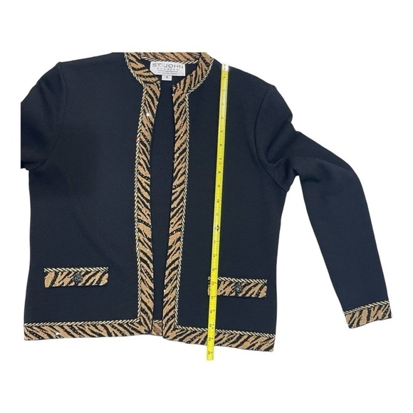 St.John Evening by Marie Gray, Gold and Black Jacket Women’s size 4 - Picture 6 of 13